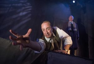 A scene from The Woman In Black by Susan Hill @ Fortune Theatre. Directed by Robin Herford (Taken 26-07-16) ©Tristram Kenton 07/16 (3 Raveley Street, LONDON NW5 2HX TEL 0207 267 5550  Mob 07973 617 355)email: tristram@tristramkenton.com