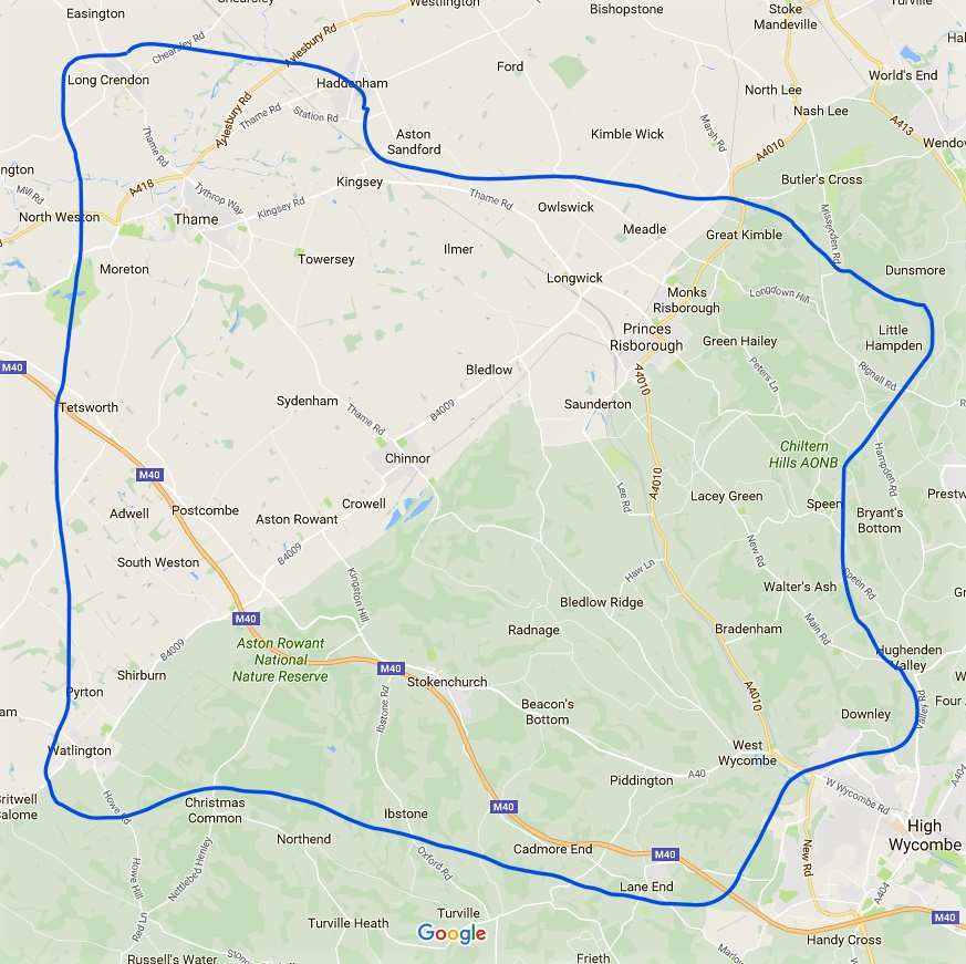Chiltern View Delivery Areas